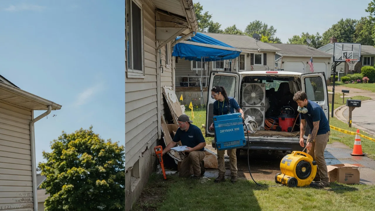 Ceiling Leak Cleanup in Bentonville, OH near me